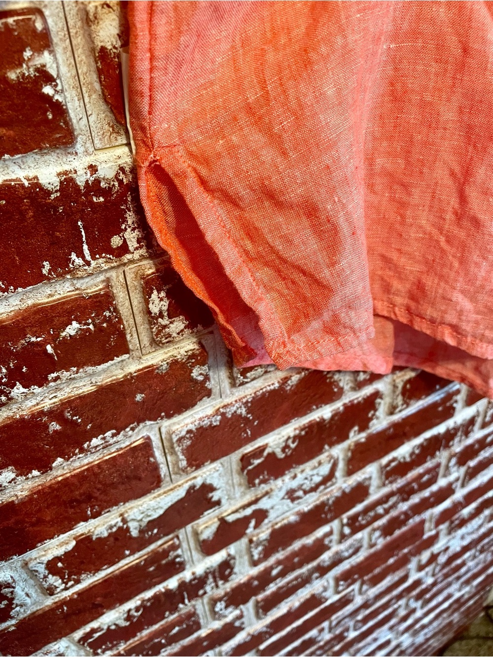 Sigrid Olsen Linen Coral Popiver Tunic Blouse. Size 2X. - Picture 3 of 10